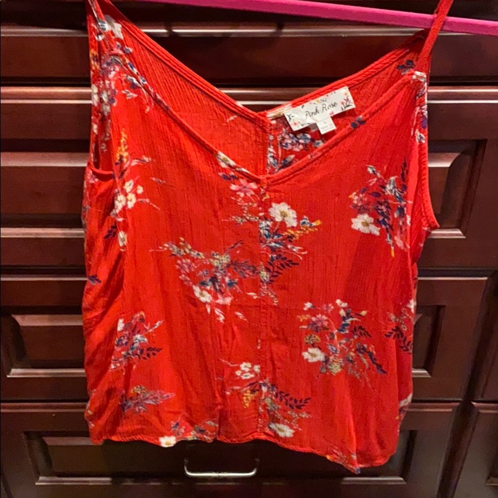 Pink rose top